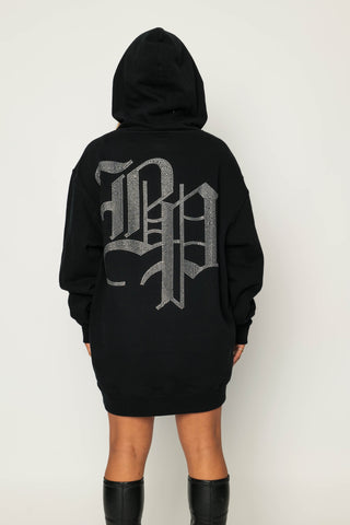 Chrome Face Hoodie Black