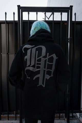 Chrome Face Hoodie Black