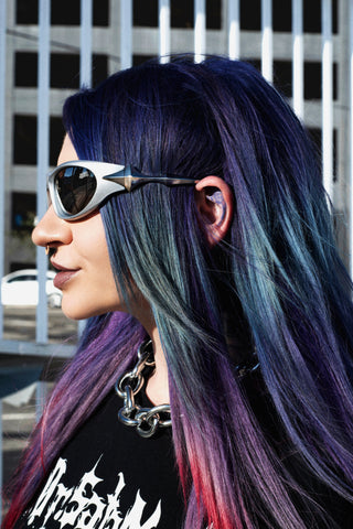 Chromebone Solid Silver Sunglasses (Smoke Grey)