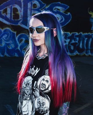 Chromebone Solid Silver Sunglasses (Smoke Grey)