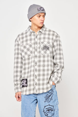 Corn Snake Distressed Flannel with Patch