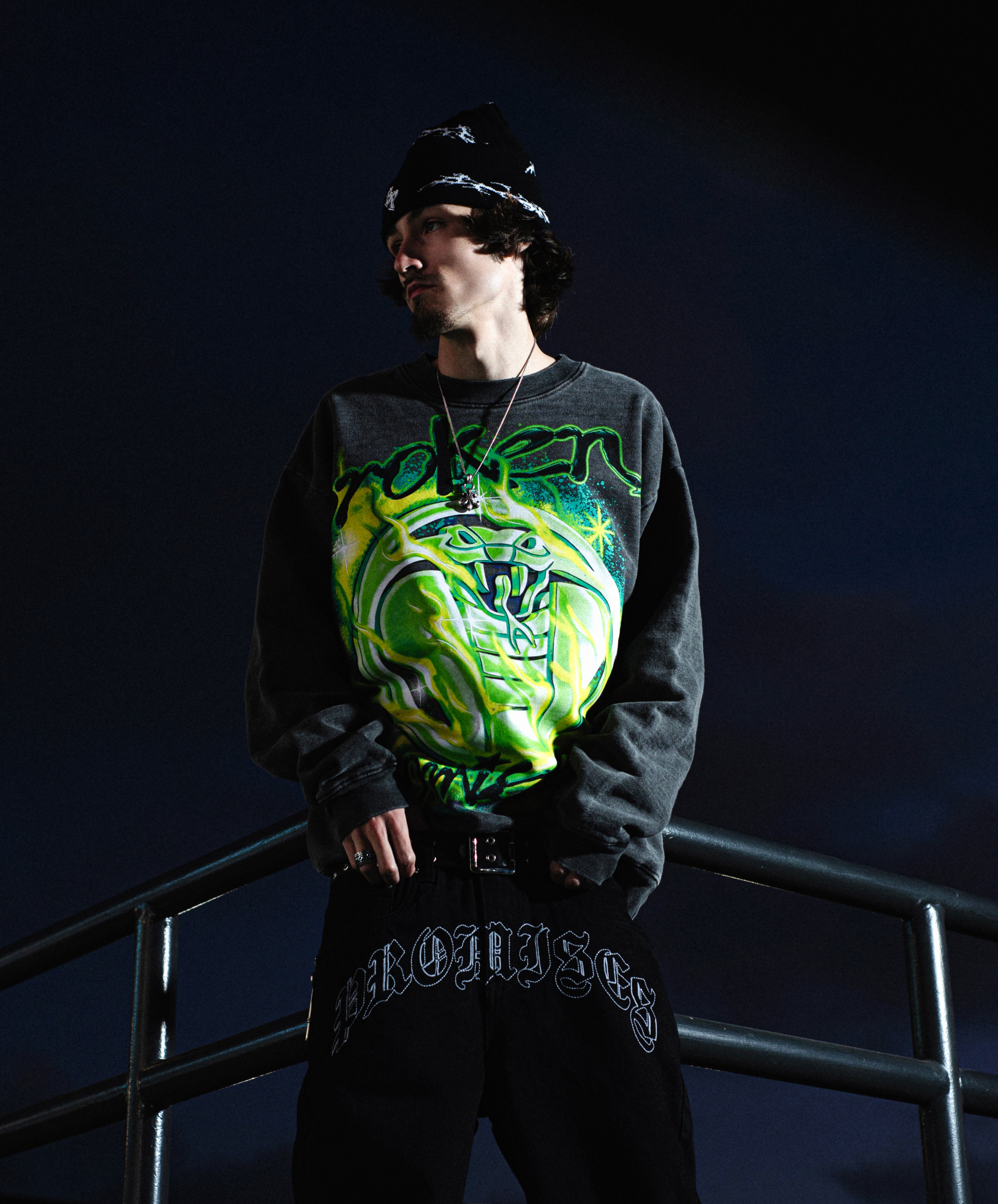 Cross Your Mind Crew Neck Sweatshirt