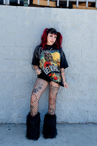 Cruel World Rhinestone Washed Tee