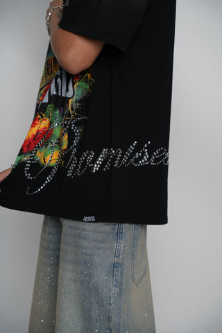 Cruel World Rhinestone Washed Tee