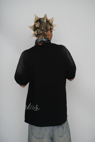Cruel World Rhinestone Washed Tee