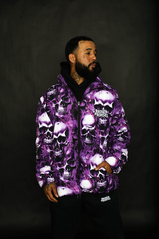 Crypt Puffer Jacket Purple