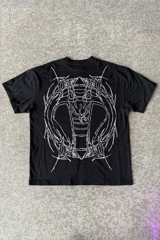 Cyberbyte Tee Chrome Print Black