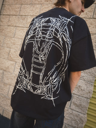 Cyberbyte Tee Chrome Print Black