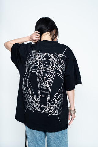 Cyberbyte Tee Chrome Print Black