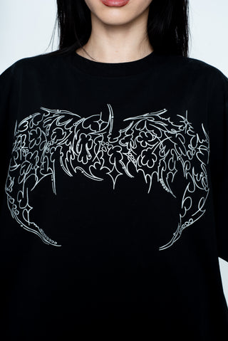 Cyberbyte Tee Chrome Print Black