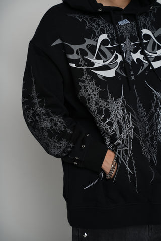Cybercore Horned Hoodie
