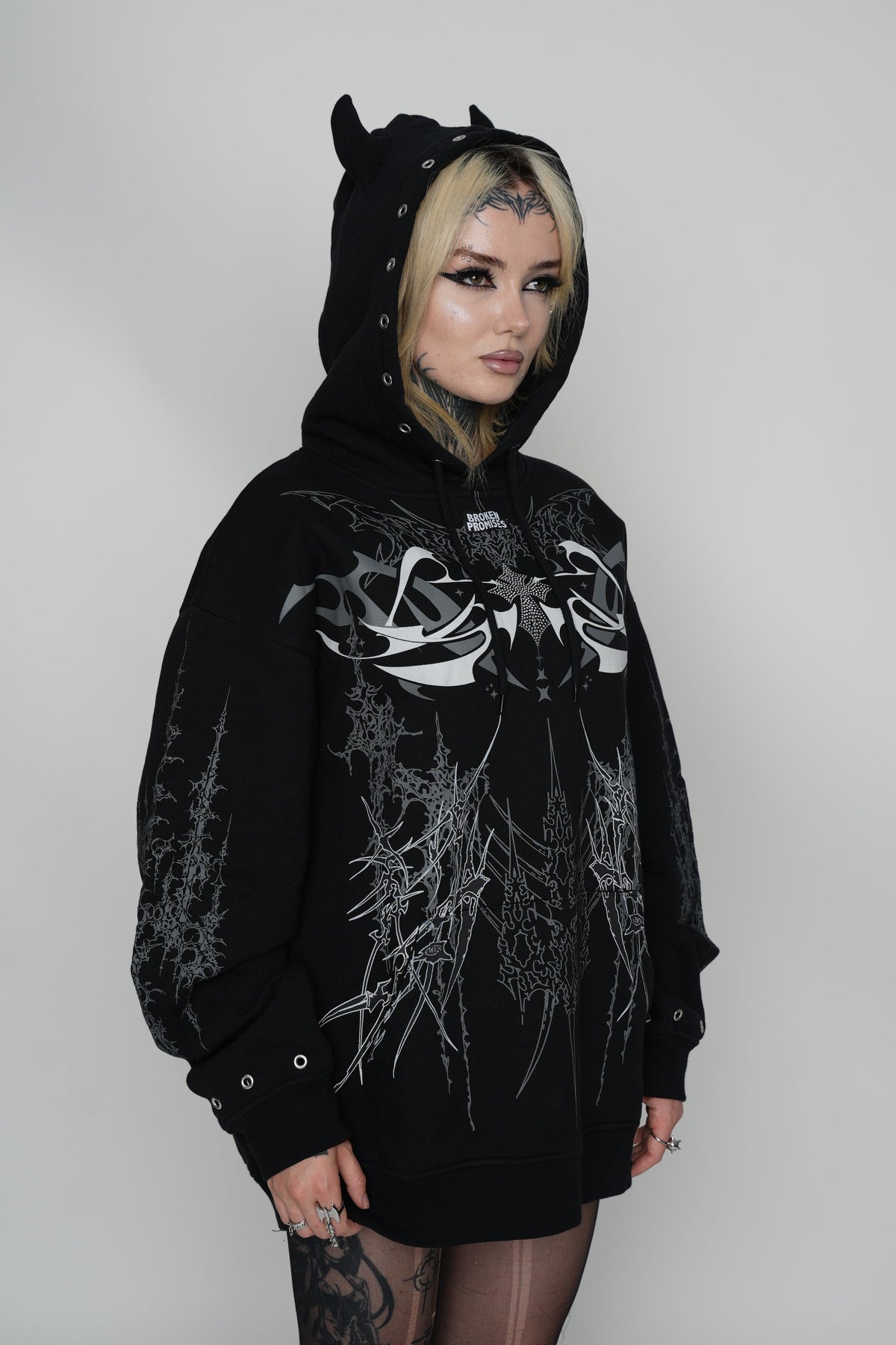 Cybercore Horned Hoodie