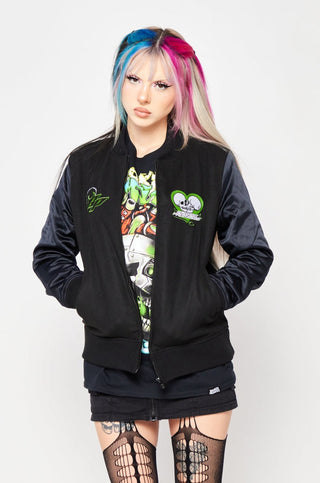 Cybernetic Black Varsity Jacket