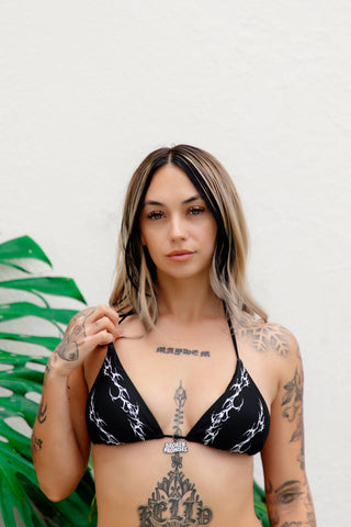 Cybersig Triangle Bikini Top