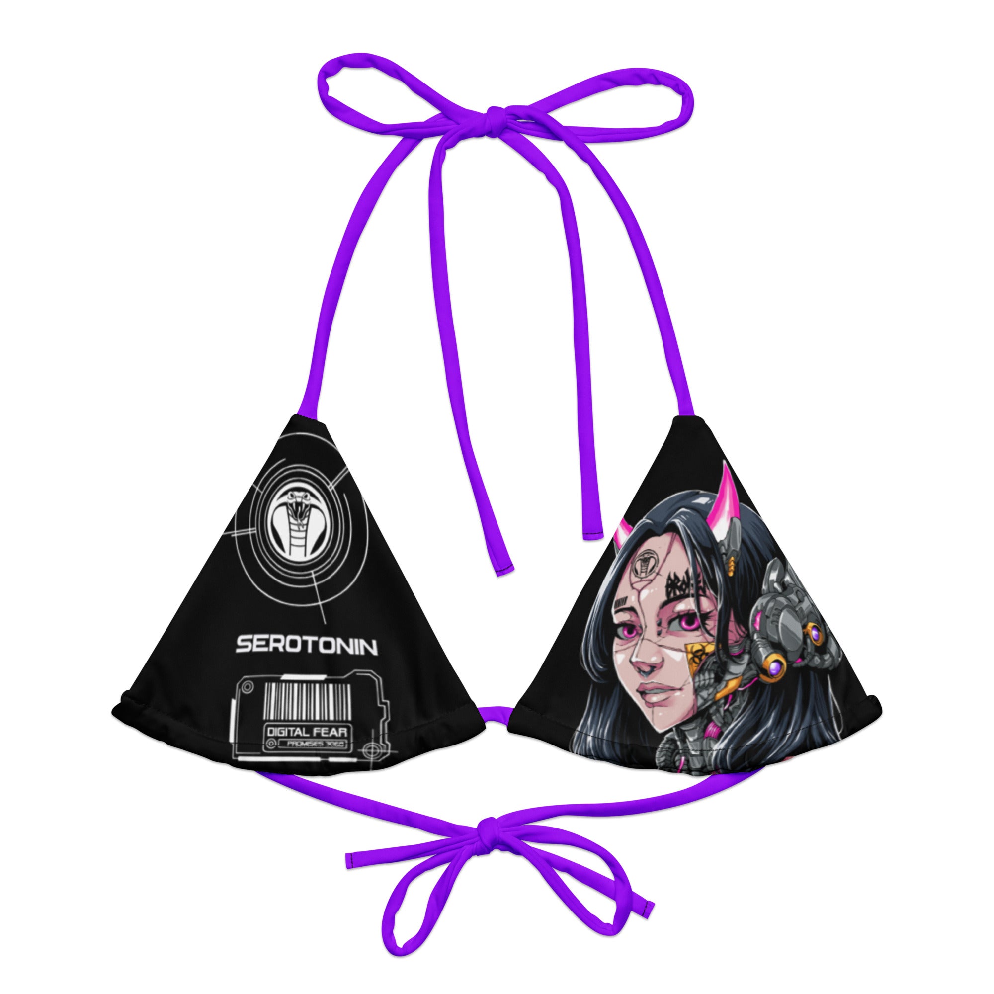 Cyborg Girl String Bikini Top