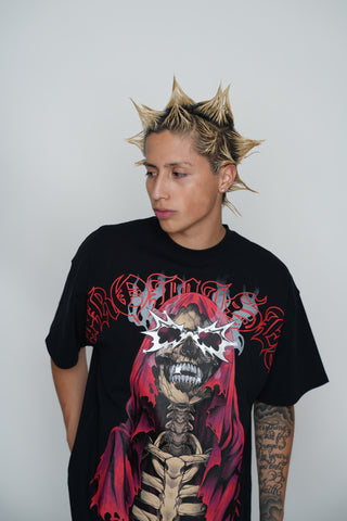 Smoken Reaper Foil Tee Black