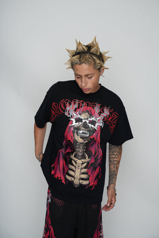 Smoken Reaper Foil Tee Black