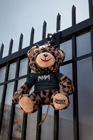 Damien Bear Bag Brown Leopard Print