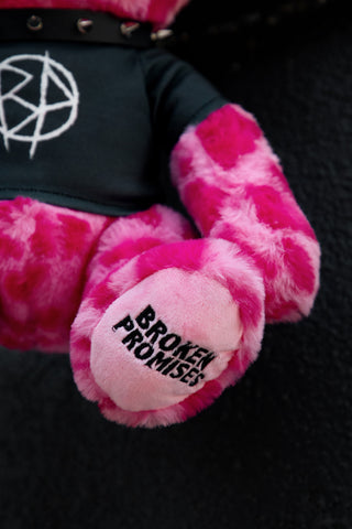 Damien Bear Bag Pink Leopard Print