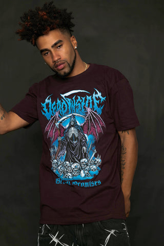 Dead Inside Tee Plum