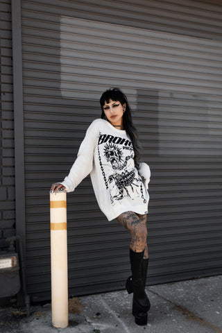 Deadly Stinger Cream Sweater