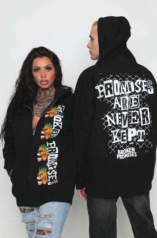 Death Rocker Zip Up Hoodie