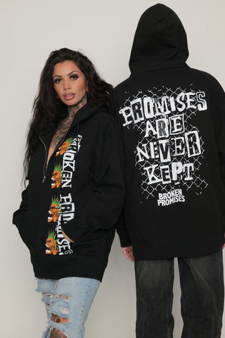 Death Rocker Zip Up Hoodie