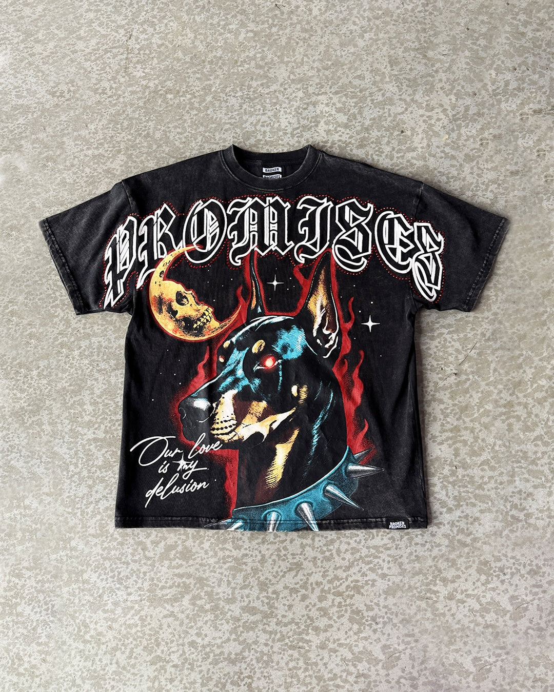 Delusion Tee Rhinestone Back