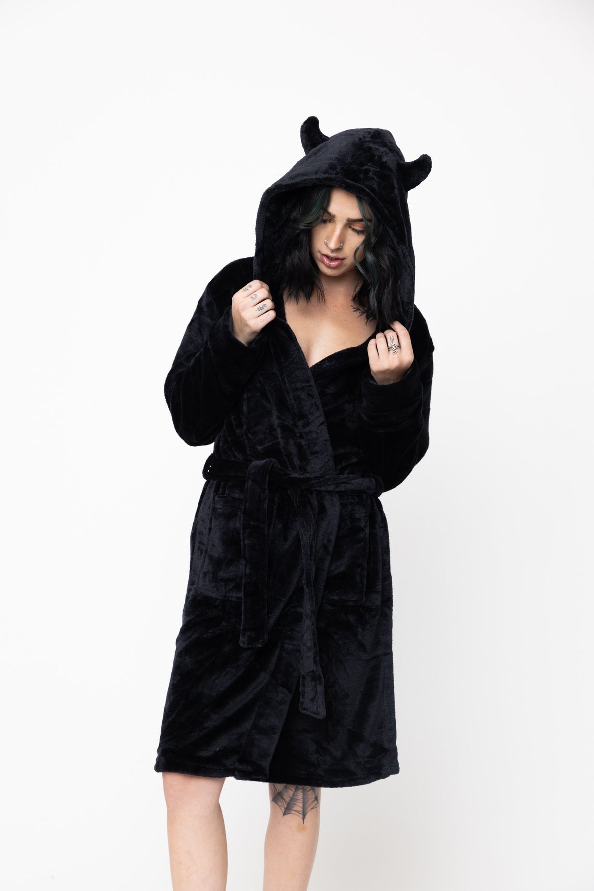 Devil Horn Robe Black – Broken Promises Co