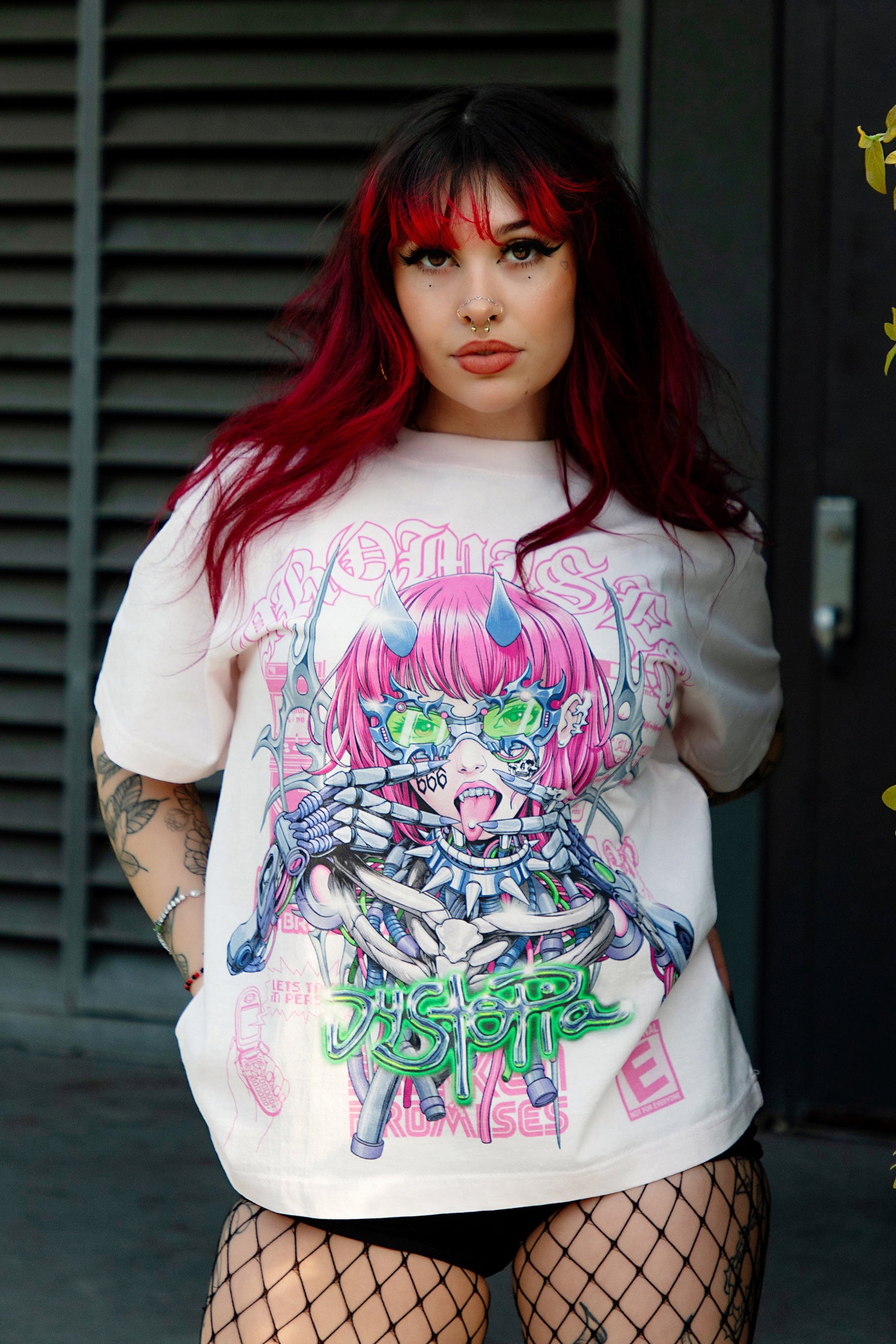 Dystopia Tee Pink