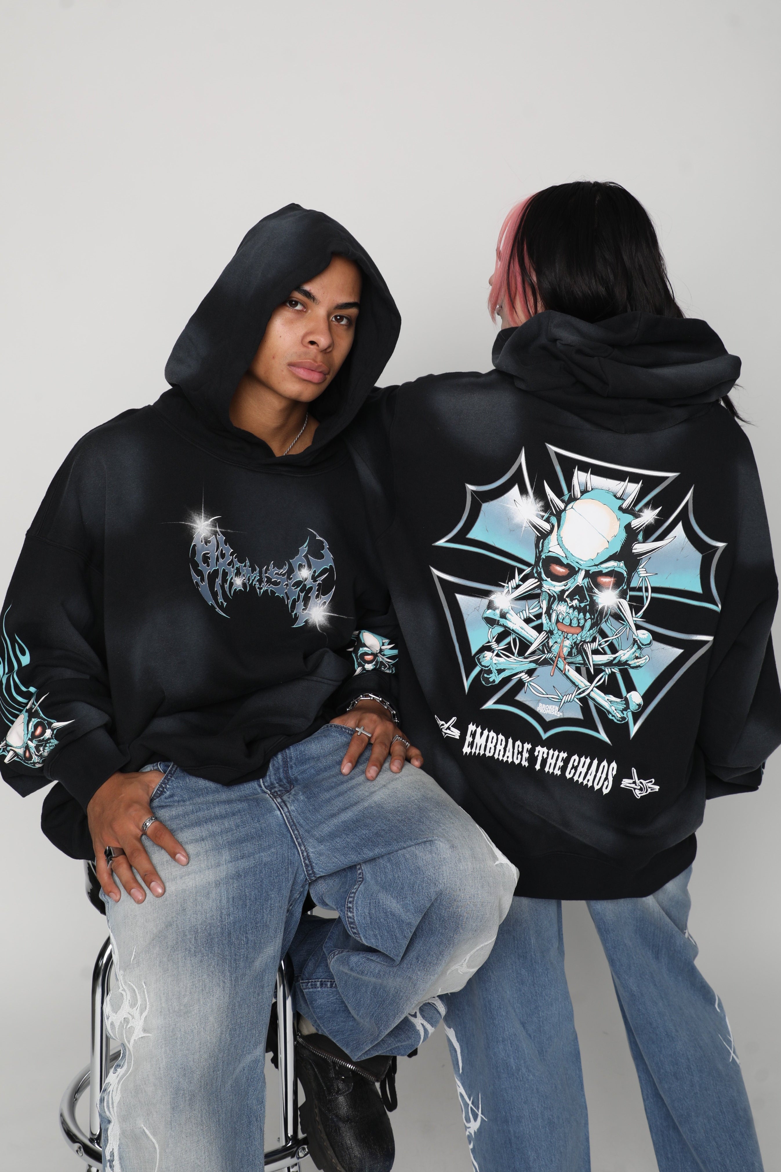 Embrace the Chaos Hoodie Black