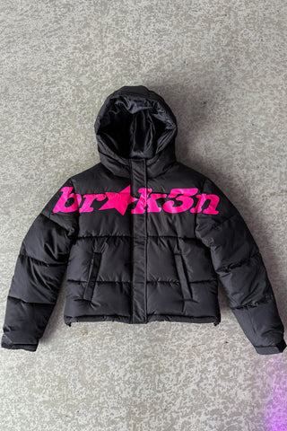 Faceless Puffer Jacket Black