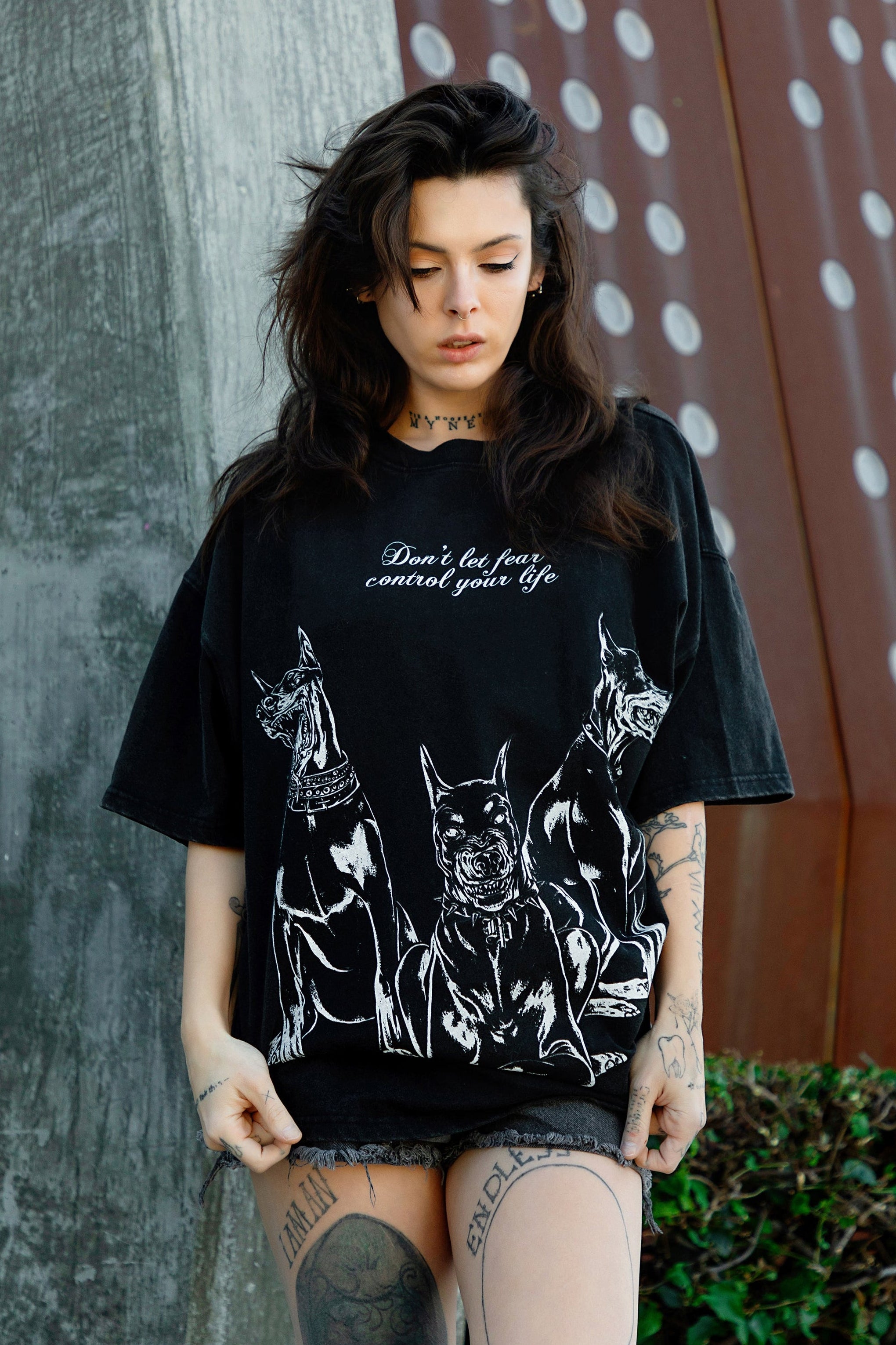 Fear of Three Washed Tee