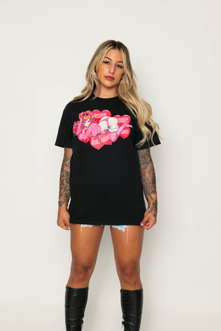 Find Less Tee Black