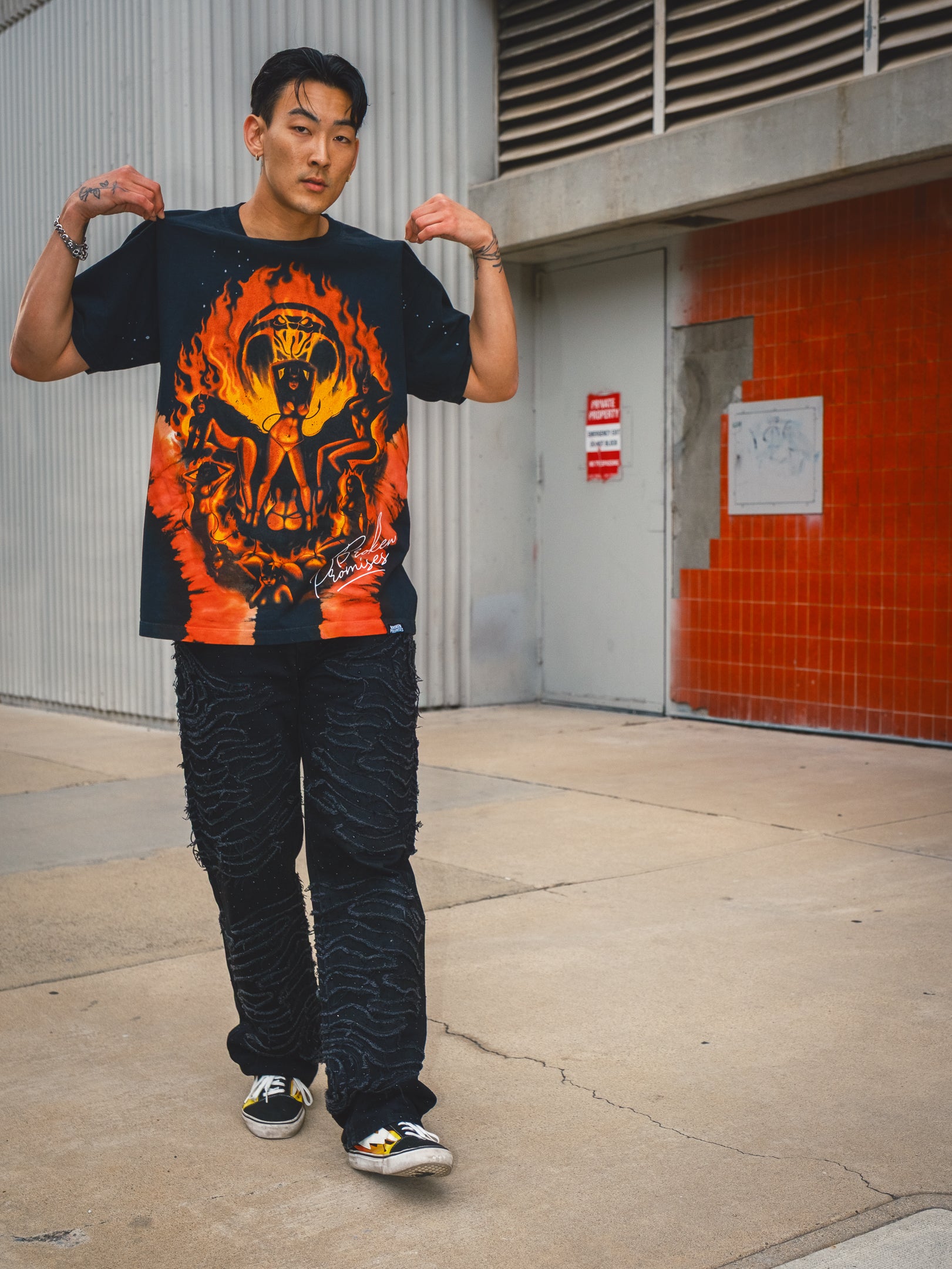 Fire Dancer Tie Dye Tee