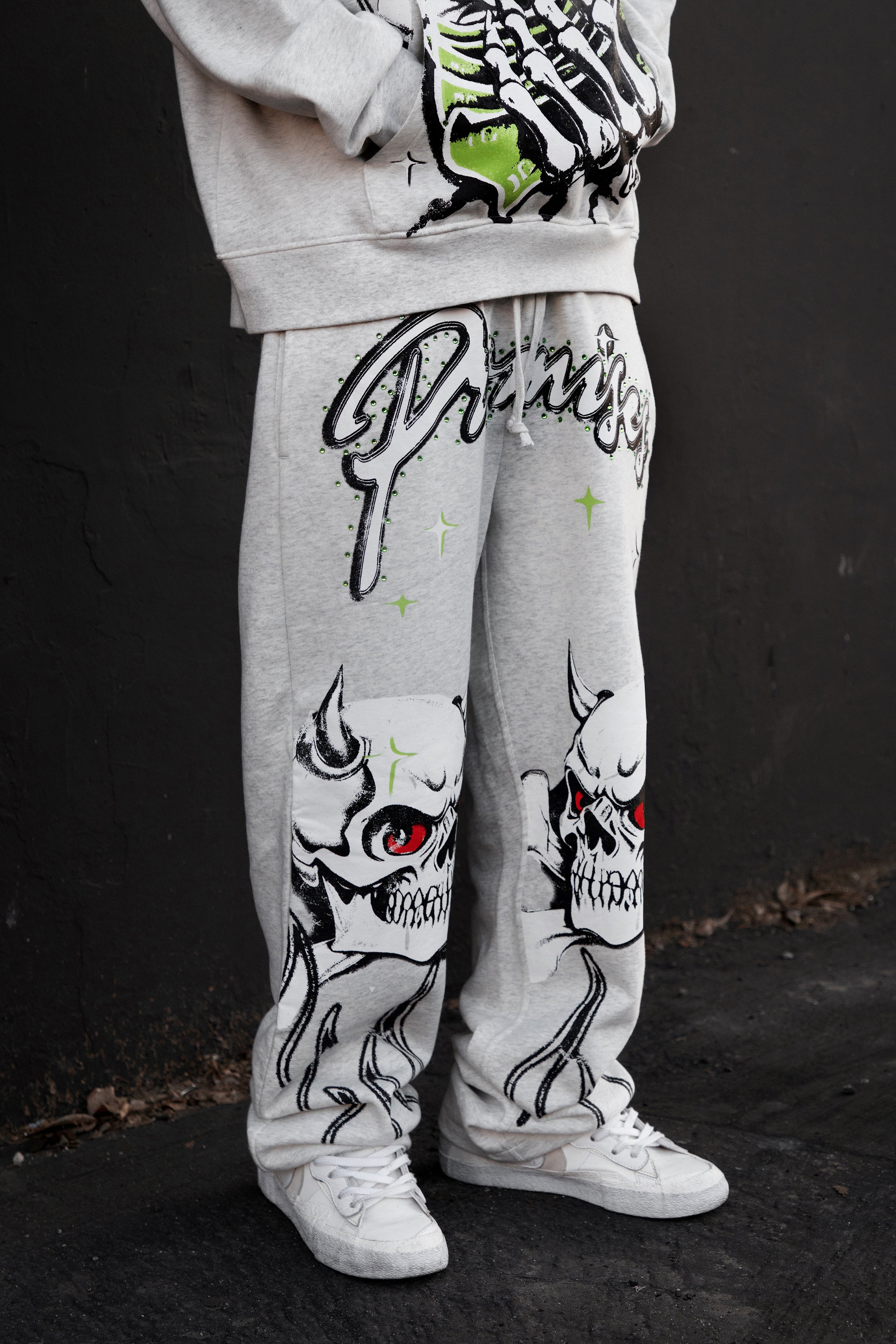 Get a Grip Rhinestone Sweatpants