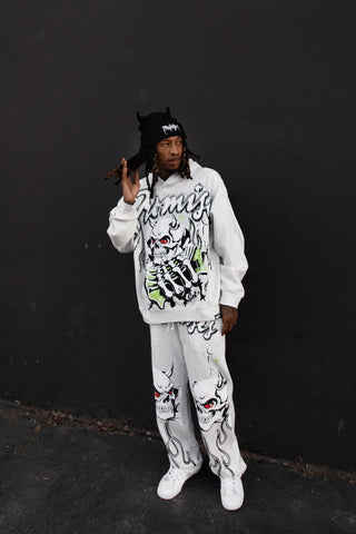 Get a Grip Rhinestone Sweatpants