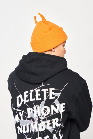 Graveyard Devil Horn Beanie - Orange