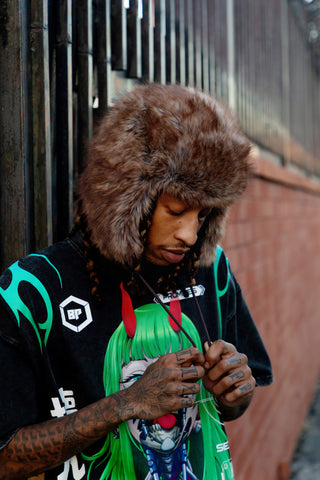 Graveyard Faux Fur Trapper Hat
