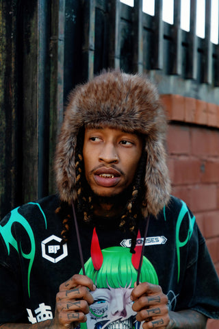 Graveyard Faux Fur Trapper Hat