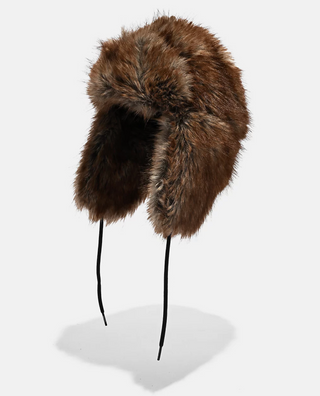 Graveyard Faux Fur Trapper Hat