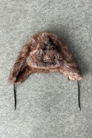 Graveyard Faux Fur Trapper Hat