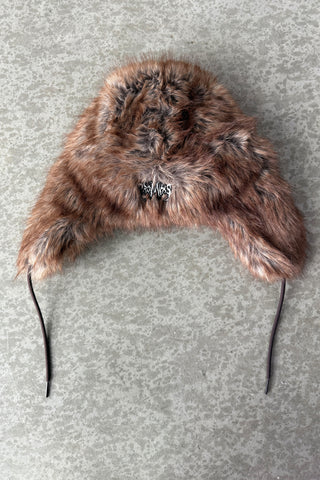 Graveyard Faux Fur Trapper Hat