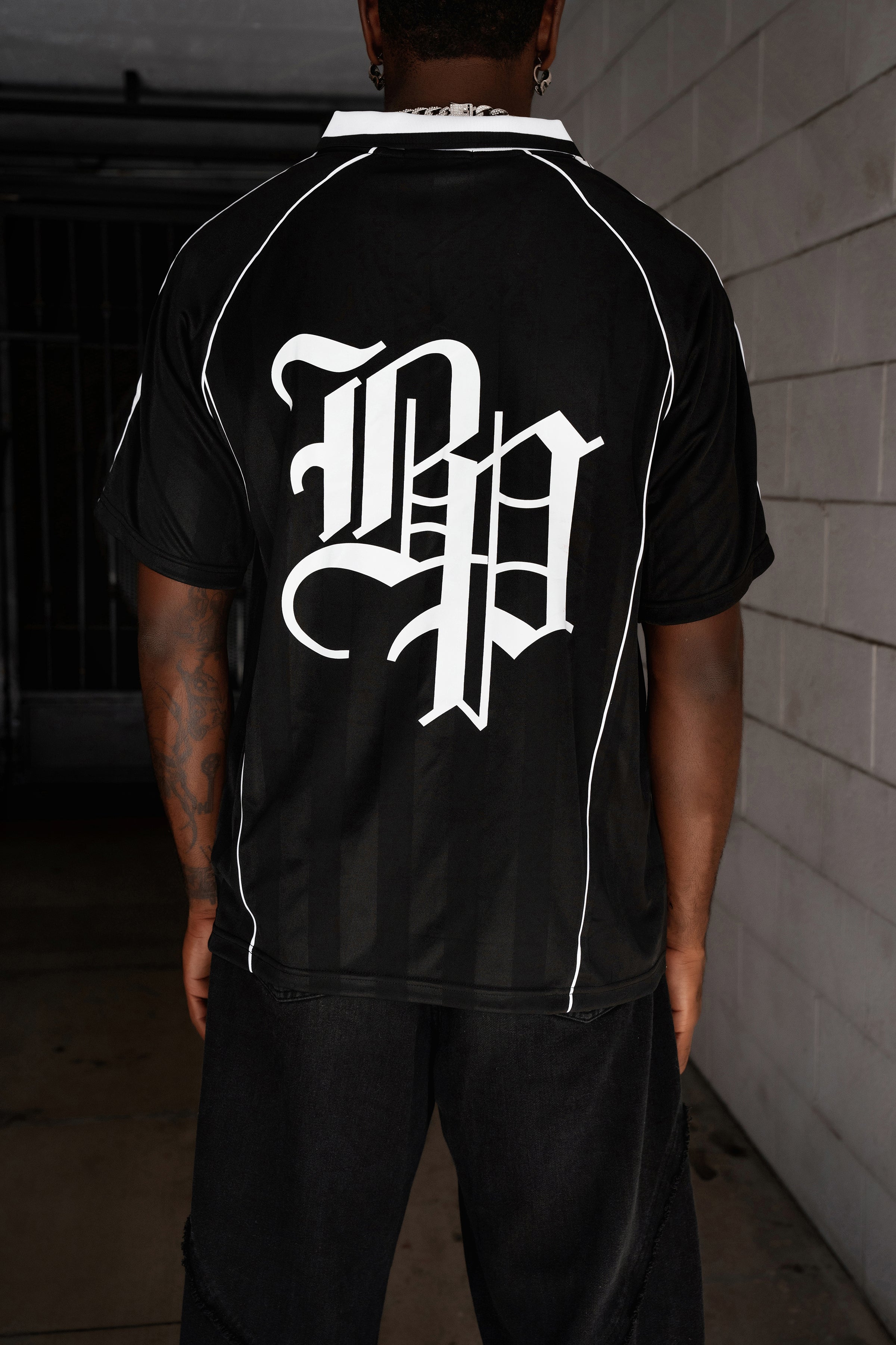 Graveyard Shadow Stripe Soccer Jersey