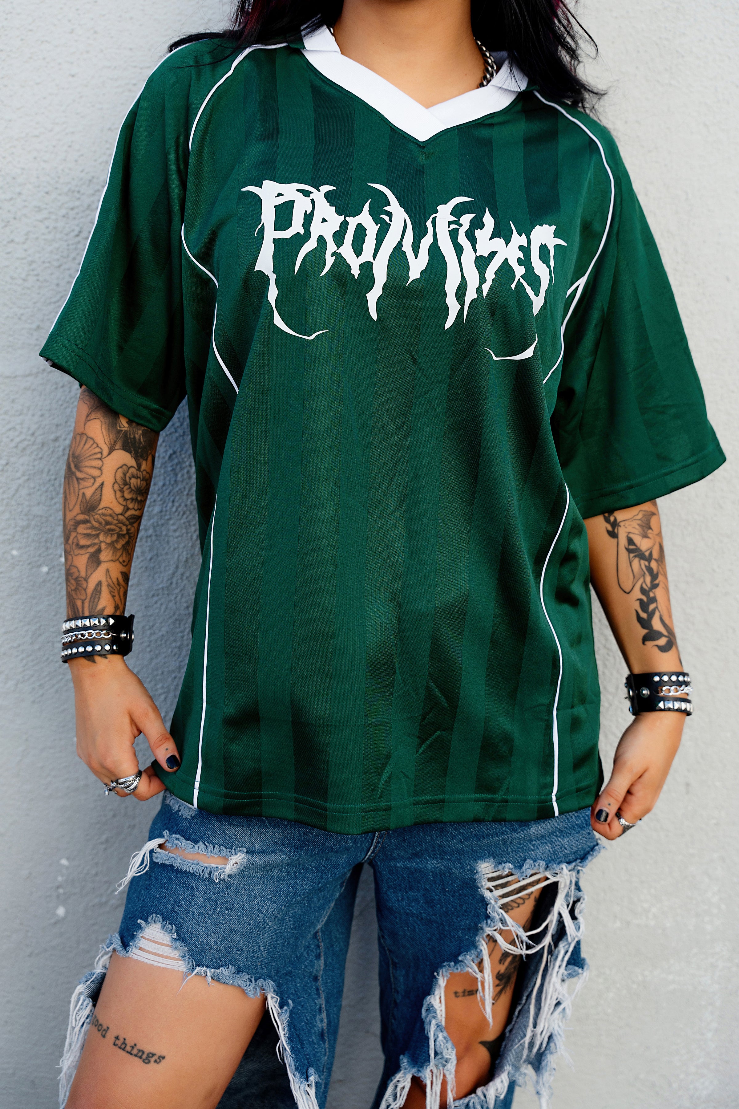 Graveyard Shadow Stripe Soccer Jersey