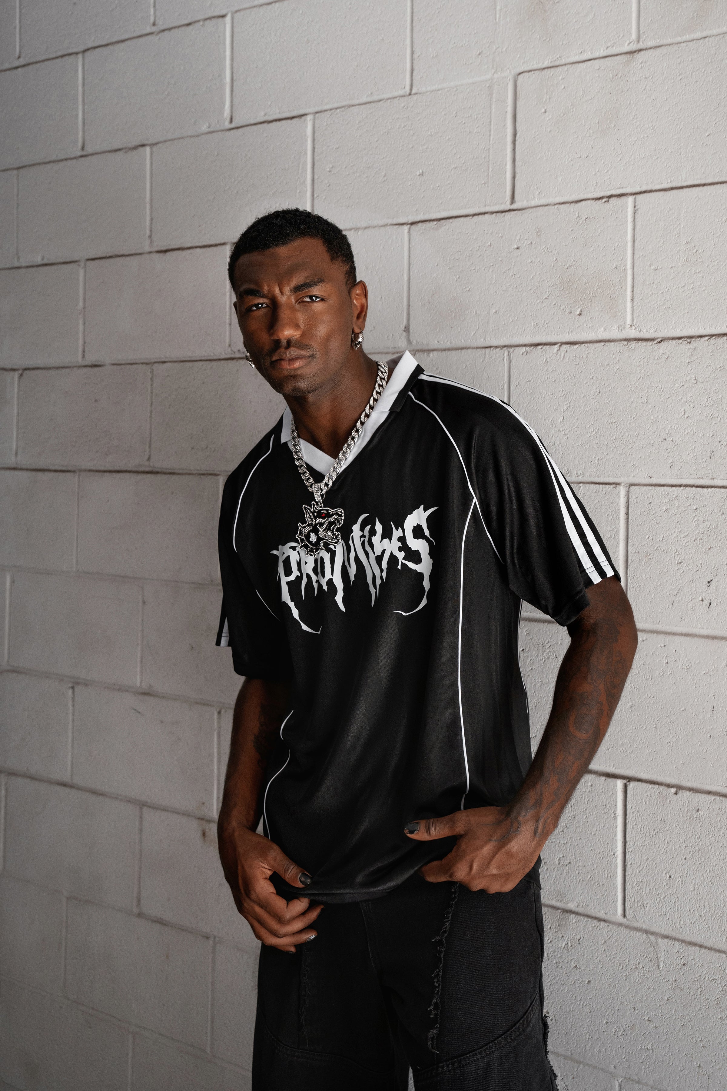 Graveyard Shadow Stripe Soccer Jersey