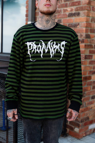 Graveyard Striped Thermal L/S Army