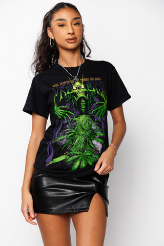 Grim Reefer Tee Black