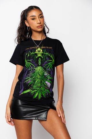 Grim Reefer Tee Black