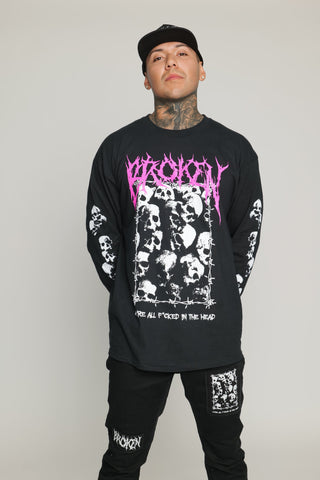 Head Count L/S Black